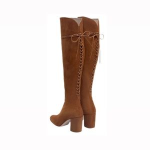 Zara lace up festival heels